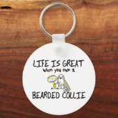Het leven is een geweldige Collie Sleutelhanger (F (Voorkant)
