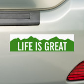 Het leven is een geweldige Colorado-Bumpersticker Bumpersticker (Op auto)