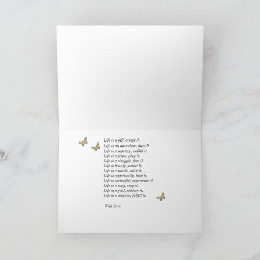 Het leven is een Gift Kaart (Binnen)