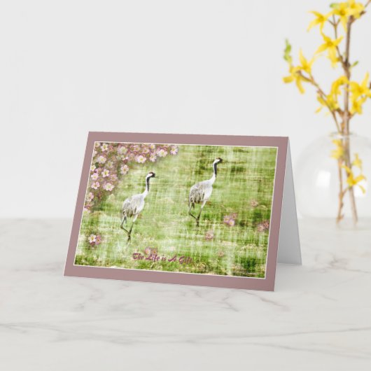 Het leven is een Gift Kaart (Gele Bloem)