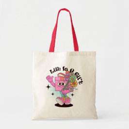 Het leven is een Gift Retro Design Canvas tas