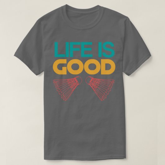 Het leven is een goed speelpenspel t-shirt (Design voorkant)