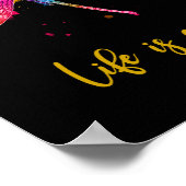 Het leven is een goede dragonfly poster (Hoek)