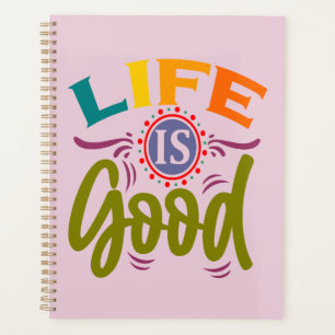 Het leven is een goede motiverende zin planner