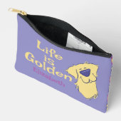 Het leven is een Golden Personalized Golden Retrie Etui (Open)