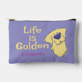 Het leven is een Golden Personalized Golden Retrie Etui (Voorkant)