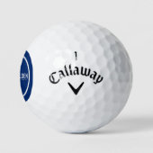 Het leven is een gouden golfset golfballen (Logo)
