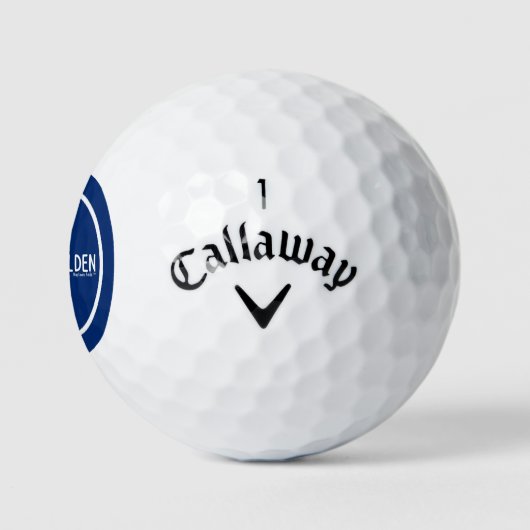 Het leven is een gouden golfset golfballen (Logo)