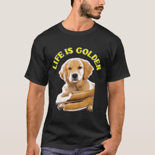 Het leven is een gouden koortspop t-shirt