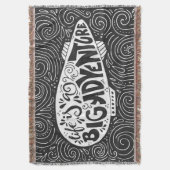 Het leven is een groot avontuur deken (Voorkant Verticaal)