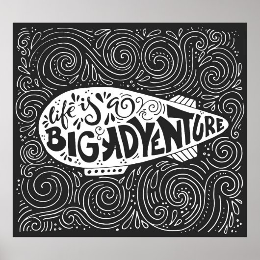 Het leven is een groot avontuur poster (Voorkant)