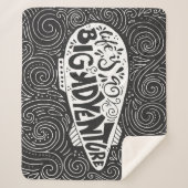 Het leven is een groot avontuur sherpa deken (Voorkant)