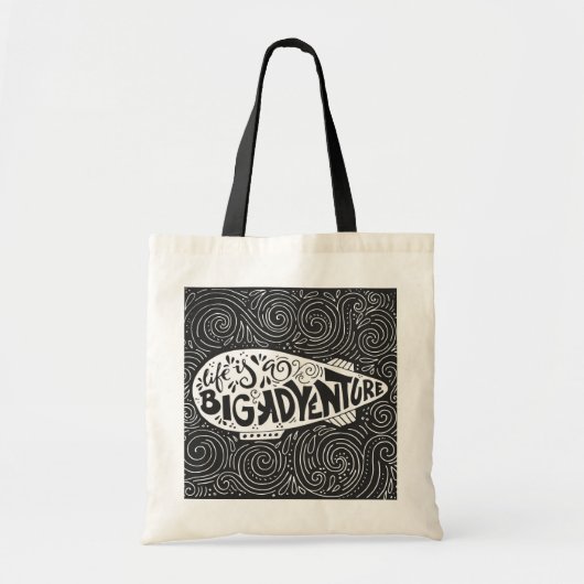 Het leven is een groot avontuur tote bag (Voorkant)