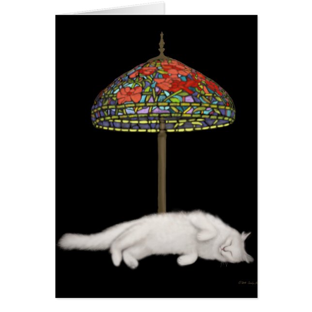 Het leven is een harde kat-kaart (Voorkant)