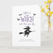 Het leven is een heks en dan vlieg je kaart (Gele Bloem)