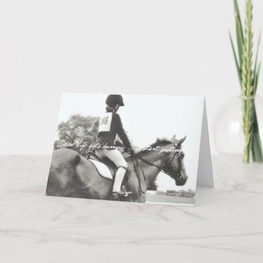 HET LEVEN IS EEN HOBBELIG WENSKAART BEDANKKAART (Voorkant)