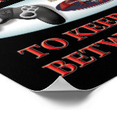 Het leven is een hobby tussen games poster (Hoek)