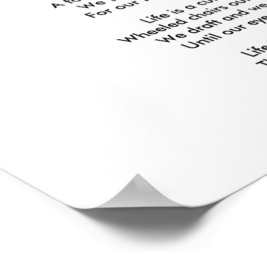 Het leven is een hokje. poster (Hoek)