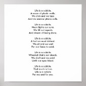 Het leven is een hokje. poster (Voorkant)