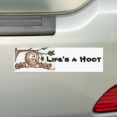 Het leven is een Hoot Bumpersticker (Op auto)
