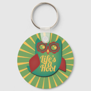 Het leven is een Hoot Cute Animal Sleutelhanger