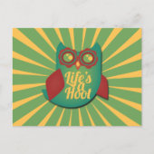 Het leven is een Hoot-uil Briefkaart (Voorkant)