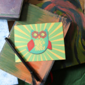 Het leven is een Hoot-uil Briefkaart