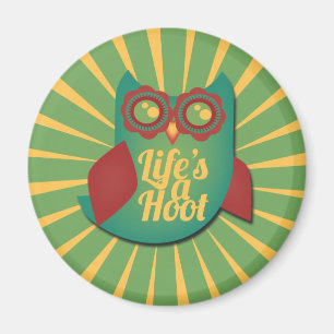 Het leven is een Hoot-uil Magneet