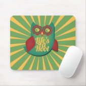 Het leven is een Hoot-uil Muismat (Met muis)