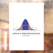 Het leven is een Humor van de Kromme van het Perce Raamsticker (Vel 2)