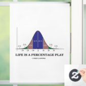 Het leven is een Humor van de Kromme van het Perce Raamsticker (Huis)