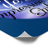 Het leven is een indrukwekkende gebeurtenis die he poster (Hoek)