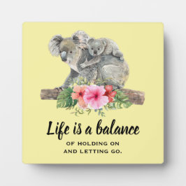 Het leven is een Inspirerend met Koala-Beren Fotoplaat