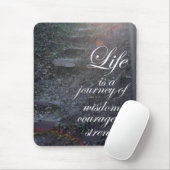 Het leven is een inspirerend mousepad met een jour muismat (Met muis)