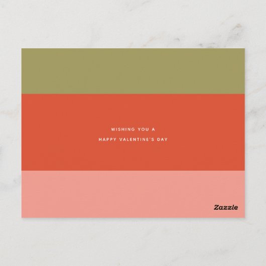 Het leven is een Journey Valentijn Holiday Card Briefkaart (Achterkant)