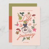 Het leven is een Journey Valentijn Holiday Card Feestdagenkaart (Voorkant / Achterkant)