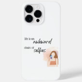 Het leven is een ketting van selfies Case-Mate iPhone case (Achterkant)