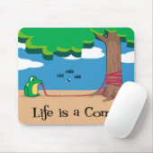 Het leven is een komiek muismat (Met muis)