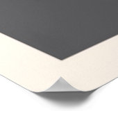 Het leven is een kort dessert first Retro-Poster Poster (Hoek)