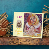 Het leven is een kostbaar geschenk fotoplaat (Zijkant)