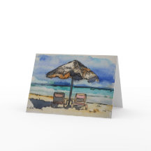 Het leven is een Lege Kaart van het Strand