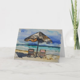 Het leven is een Lege Kaart van het Strand