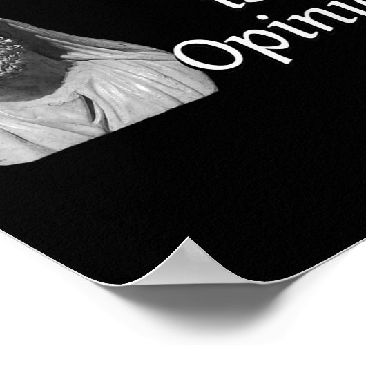 Het leven is een mening - Marcus Aurelius Stoïcijn Poster (Hoek)