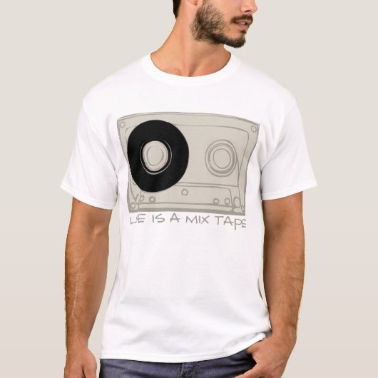 Het leven is een mixtape t-shirt (Voorkant)
