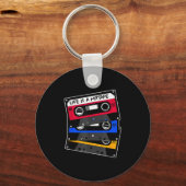 Het leven is een mixtape van old school cette tape sleutelhanger (Voorkant)