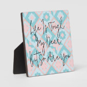 Het leven is een moeilijke quote fotoplaat (Voorkant)