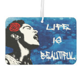 Het leven is een mooi citaat van positiviteit luchtverfrisser (Achterkant)