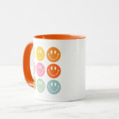 Het leven is een mooi glimlachend gezicht Emoji Mok (Voorkant links)