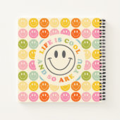 Het leven is een mooi glimlachend gezicht Emoji No Notitieboek (Achterkant)