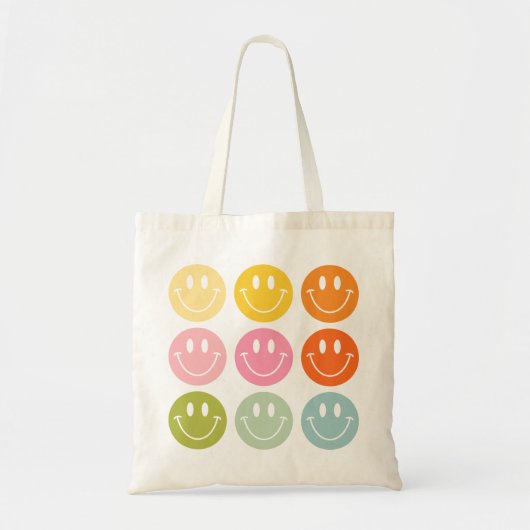 Het leven is een mooi glimlachend gezicht Emoji Tote Bag (Voorkant)